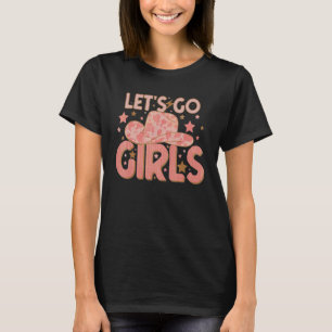 Camiseta Vamos Chicas Retro Piel de vaca occidental Fiesta 