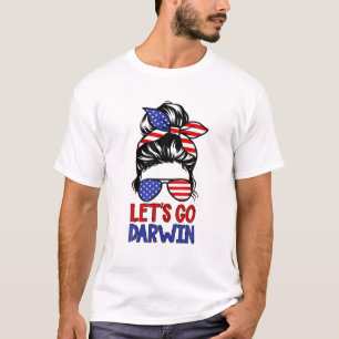 Camiseta Vamos Darwin, Chica desordenada de mujeres de boll