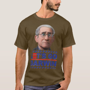 Camiseta Vamos Darwin Estados Unidos Bandera Vintage Fauci