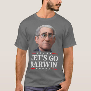 Camiseta Vamos Darwin Estados Unidos Bandera Vintage Fauci