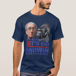 Camiseta Vamos Darwin Estados Unidos Bandera Vintage Fauci