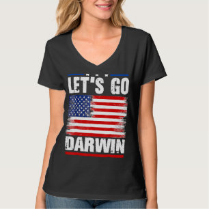 Camiseta Vamos Darwin, graciosas mujeres sarcásticas, vamos