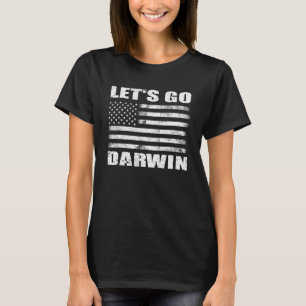 Camiseta Vamos Darwin, hombres, tee graciosos sarcásticos