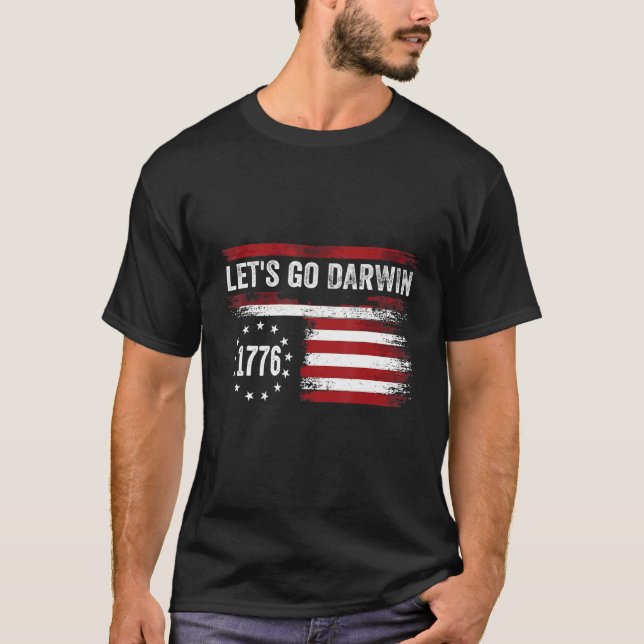 Camiseta Vamos Darwin, la divertida bandera de los Estados  (Anverso)