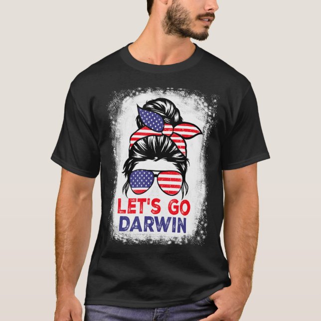 Camiseta Vamos Darwin Messy Bun Women Bleached (Anverso)