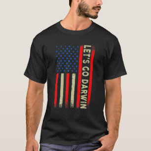 Camiseta Vamos Darwin Sarcástico diciendo la bandera de EE.