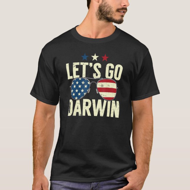 Camiseta Vamos Darwin Sunglasse Bandera Americana Vamos Da (Anverso)