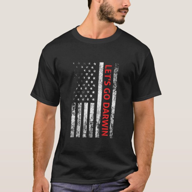 Camiseta Vamos Darwin Tee divertido y moderno Sarcástico va (Anverso)