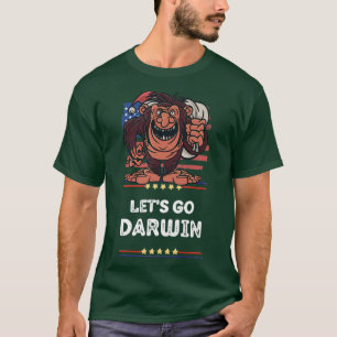 Camiseta Vamos Darwin USA Flag Vintage Bigfoot Sasquatch
