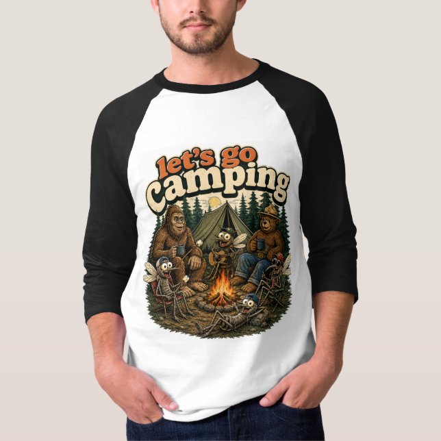 Camiseta Vamos de acampada (Anverso)