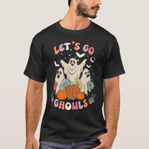 Camiseta Vamos demonios, Retro Groovy Vamos Ghouls Ghos
