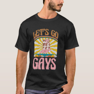 Camiseta Vamos Derechos Gays Botas Vaquero Retro Groovy LGB