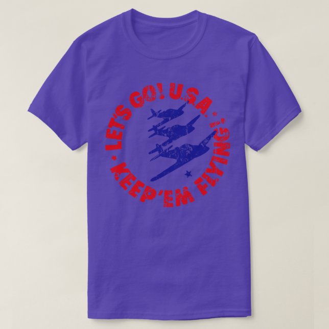 Camiseta Vamos EE.UU. keepem volando (Diseño del anverso)