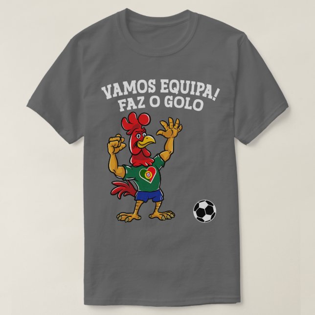 Camiseta Vamos Equipa Faz o Golo (Diseño del anverso)
