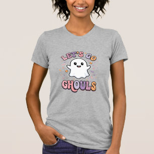 Camiseta Vamos Fantasmas Diseño Gráfico de Halloween Lindo 