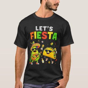 Camiseta Vamos Fiesta Mexicana Taco para Niño Niño Hombres 