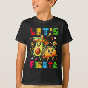 Camiseta Vamos Fiesta Taco Aguacate Divertido Cinco De Mayo