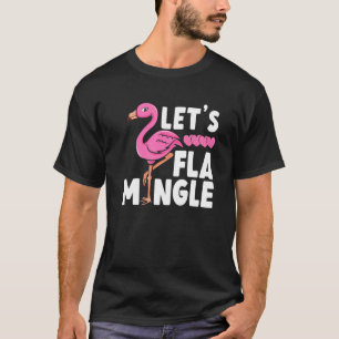 Camiseta Vamos Flamingle Flamingo rosa de verano de pájaro 