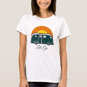 Camiseta ¡Vamos! Fun Vintage Camper RV
