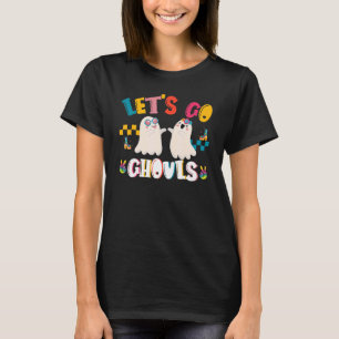 Camiseta Vamos Ghouls 60s 70s Hippie Vintage Cute Ghost H