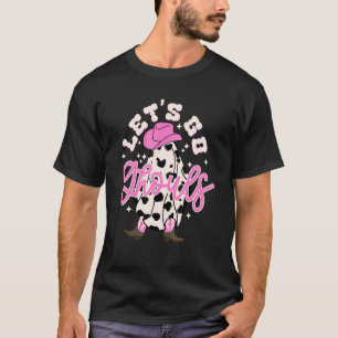 Camiseta Vamos Ghouls Cowgirl Western Spooky Halloween C