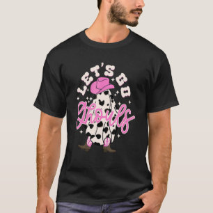 Camiseta Vamos Ghouls Cowgirl Western Spooky Halloween C