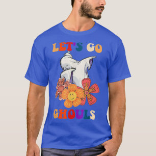 Camiseta Vamos Ghouls Fantasma con flores Costu de Hallowee