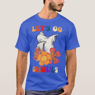 Camiseta Vamos Ghouls Fantasma con flores Costu de Hallowee