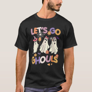 Camiseta Vamos Ghouls Groovy Halloween Ghost Essential