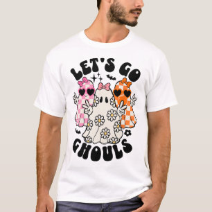 Camiseta Vamos Ghouls Halloween Fantasma Floral Spooky Seas