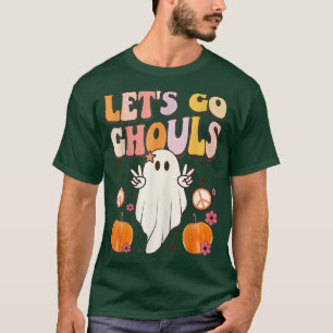 Camiseta Vamos Ghouls Halloween Ghost Groovy Retro 70s Hi