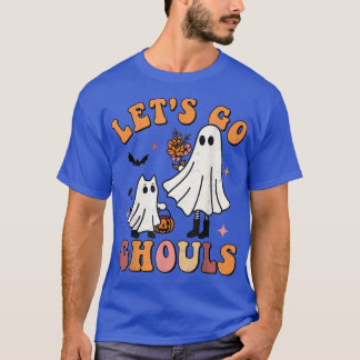 Camiseta Vamos Ghouls Halloween Spooky Season Groovy Ret