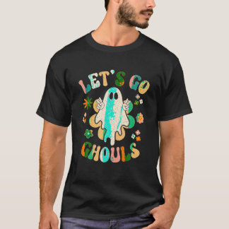 Camiseta Vamos Ghouls Halloween Traje de traje de fantasma
