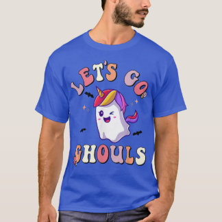 Camiseta Vamos Ghouls Unicornio Fantasma Floral Hippie 2464