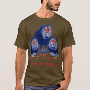 Camiseta Vamos Inglaterra 3 leones