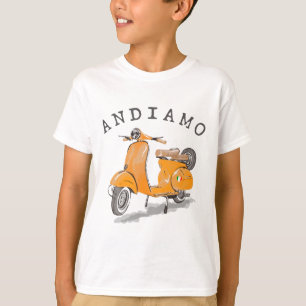 Camiseta Vamos Italia Scooter Amarillo