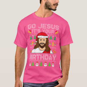 Camiseta Vamos Jesús Es Gracioso Tu Cumpleaños Navidades Fe