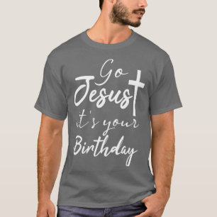Camiseta Vamos Jesús es tu cumpleaños Navidades graciosos J