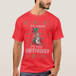 Camiseta VAMOS JESÚS ES TU DÍA DE NACIMIENTO Navidades Feo