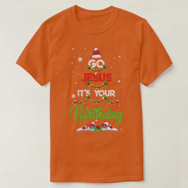 Camiseta Vamos Jesús es tu regalo de Navidades divertidos d (Diseño del anverso)