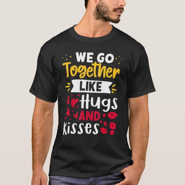 Camiseta Vamos Juntos Como Abrazos Y Besos (Anverso)