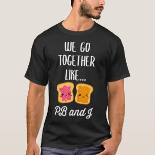 Camiseta Vamos juntos como PB y J Cute Mateo