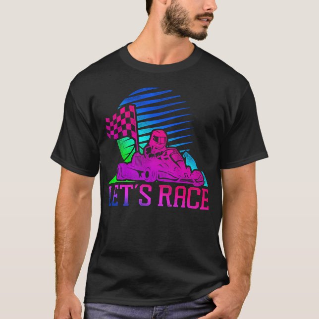 Camiseta Vamos Kart Vamos a competir con la retro de los añ (Anverso)