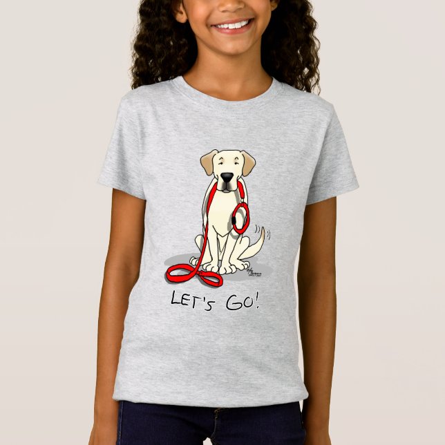 Camiseta ¡Vamos! Labrador amarillo recuperador - Perro lind (Anverso)
