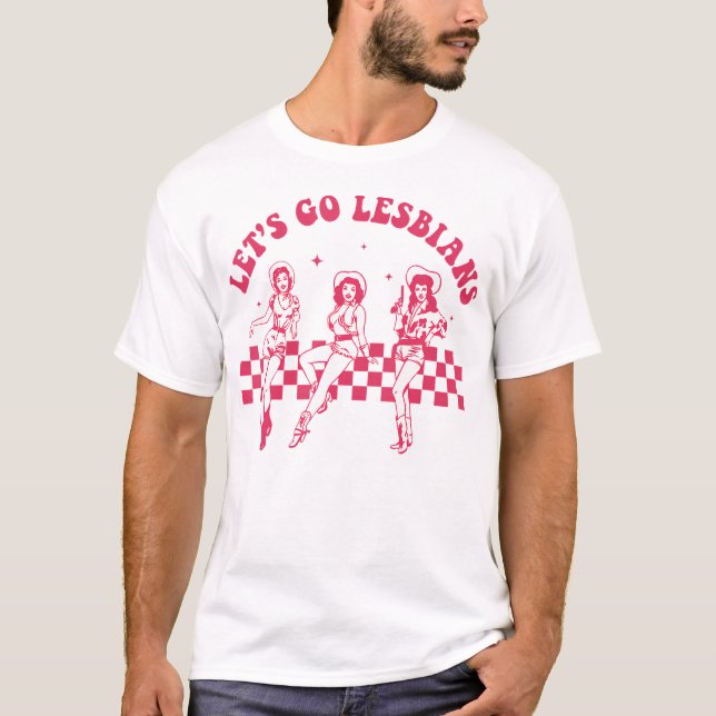 Camiseta Vamos Lesbianas Subsutiles Lesbianas Llorando En V (Anverso)