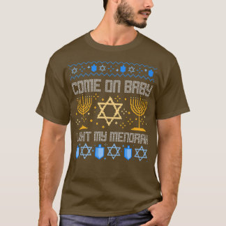 Camiseta Vamos luz del bebé Mi Menorah judío Hanukkah