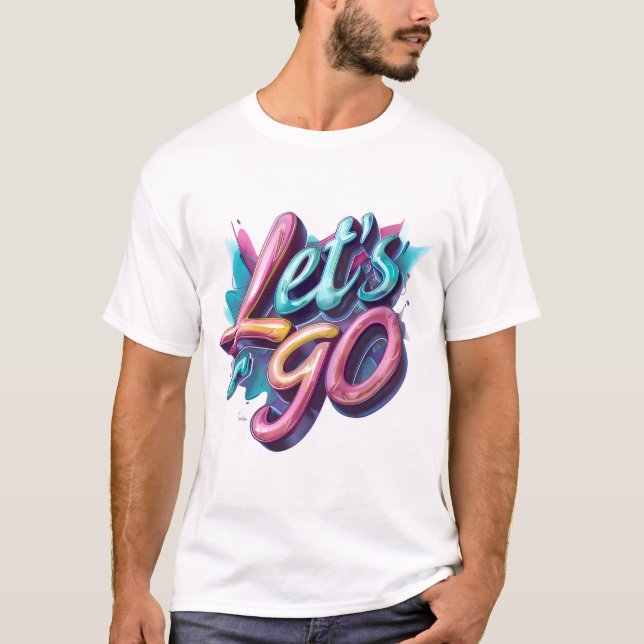 Camiseta Vamos Neon Graffiti (Anverso)