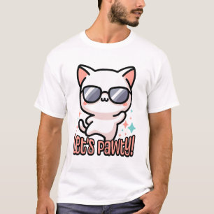 Camiseta ¡Vamos Pawty! Cute Fiesta Cat Pun