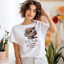 Camiseta ¡Vamos Pawty! Fiesta de segundo cumpleaños de un g