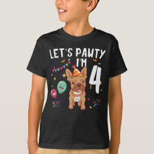 Camiseta Vamos Pawty, tengo 4 años